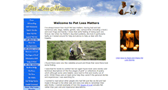 Desktop Screenshot of pet-loss-matters.com